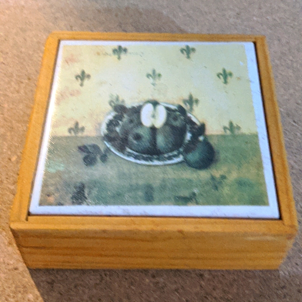Wooden trinket box (turtles not included)